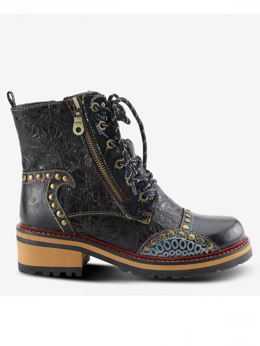 L'Artiste by Spring Step Rugup Boot, Bootie Slate Sz 36, 6